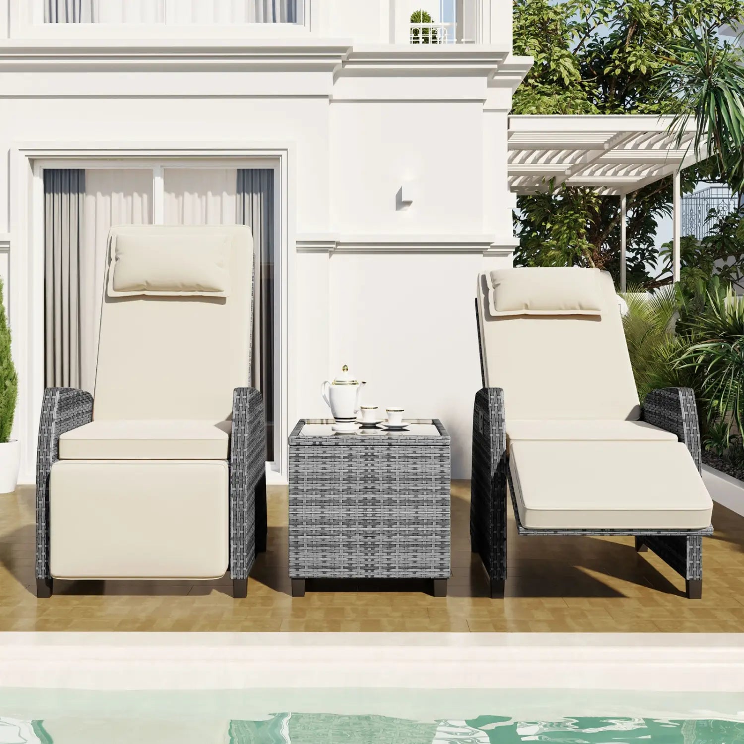 Experience luxury with u style rattan combo for outdoor elegance