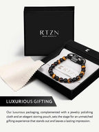 Tiger Eye & Black Onyx Beaded Bracelet - Tulum - Maven Couture IncBeaded Bracelet