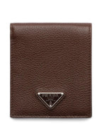 Prada Men Grained Leather Bi-Fold Wallet - Maven Couture IncAccessories / Wallets