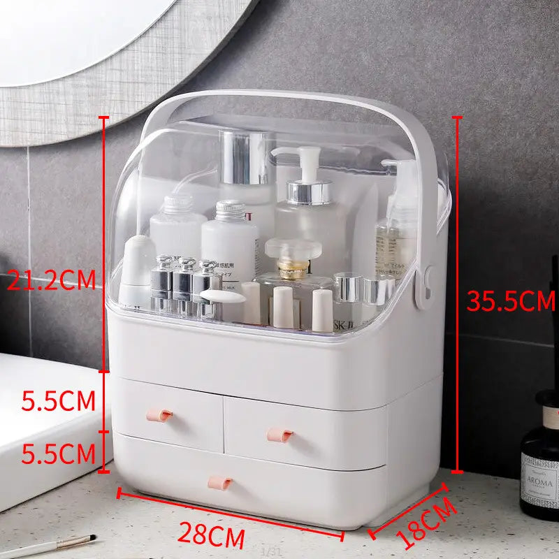 Elevate luxury fashion for women with the clamshell cosmetic storage box