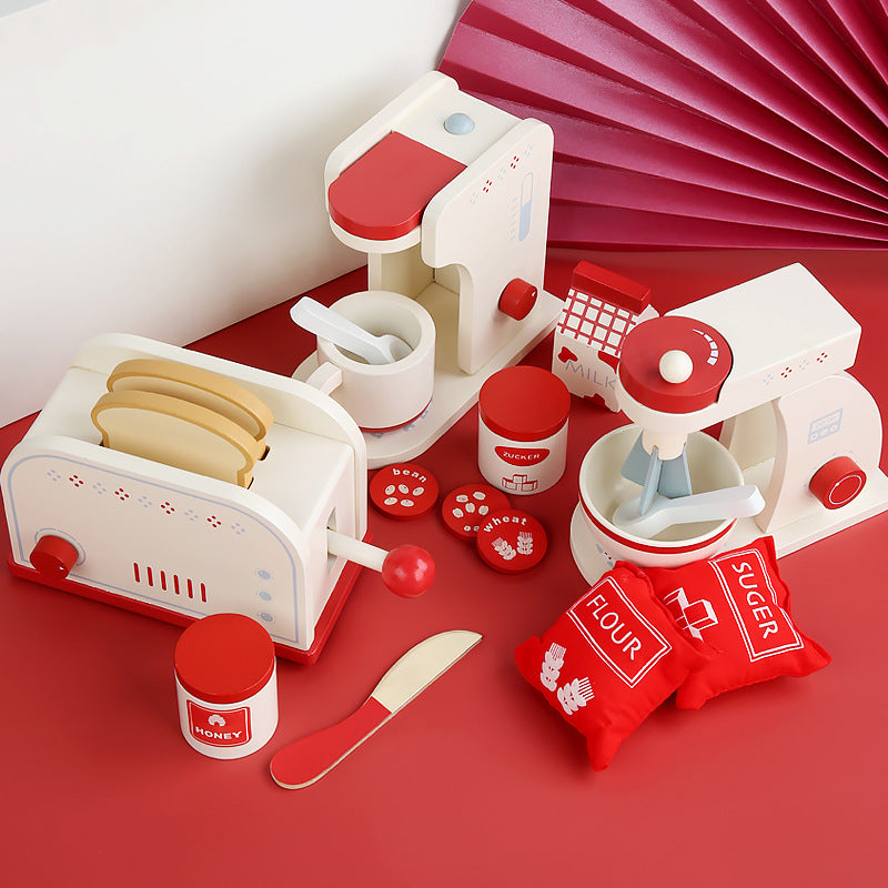 Wooden pretend kitchen appliance — product image 1