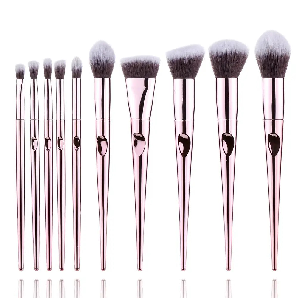 Elevate your beauty routine with luxury laser makeup brush set