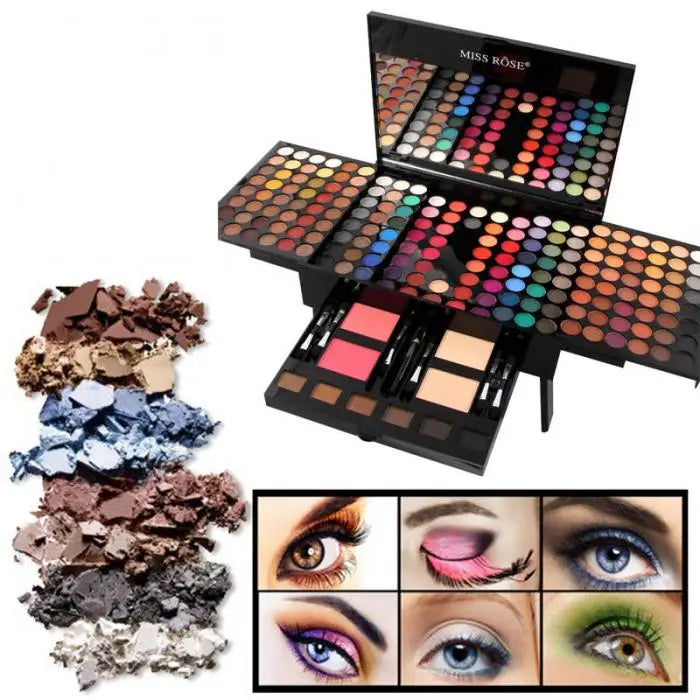 Experience luxury fashion with the 180 colors eyes shadow blush set