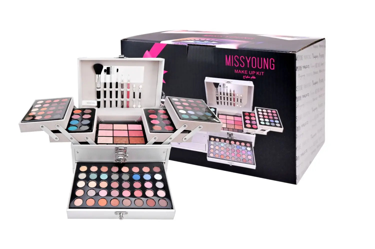 Vibrant eye shadow and blush set for luxury fashion enthusiasts