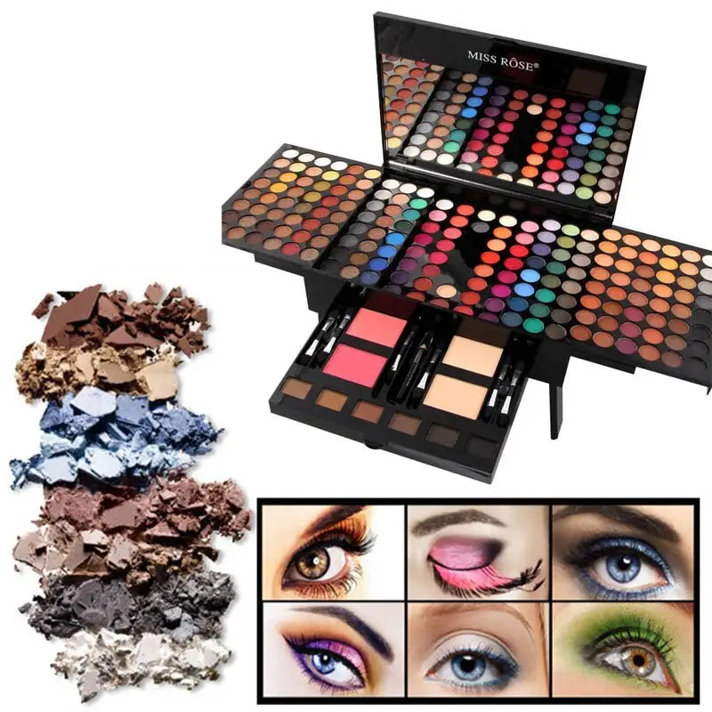 Experience luxury fashion with the 180 colors eyes shadow blush set $49.99 immerse yourself in the world of luxury