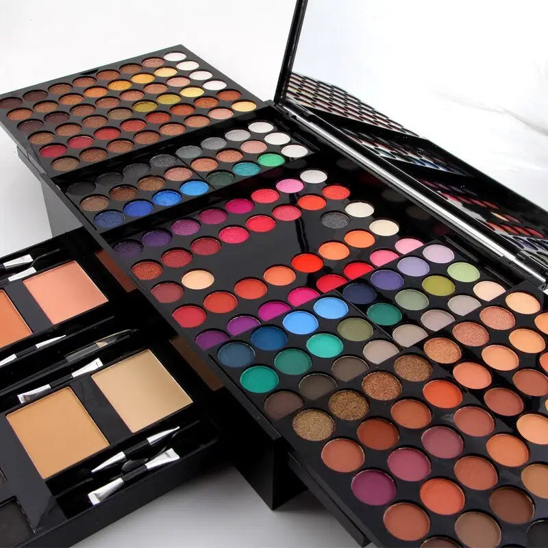 Experience luxury fashion with the 180 colors eyes shadow blush set $49.99 immerse yourself in the world of luxury