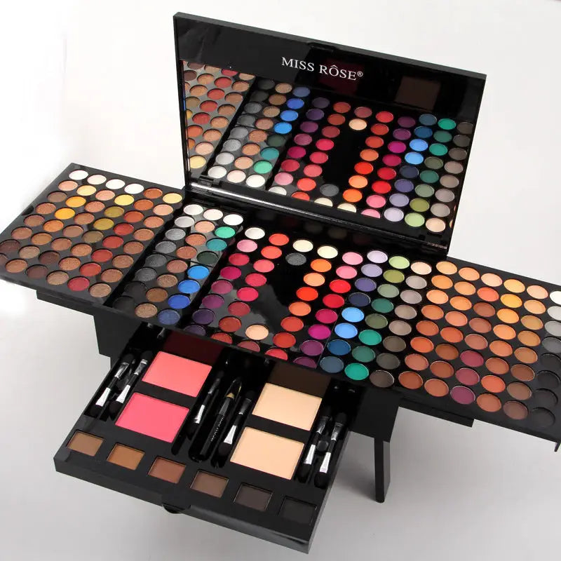 Experience luxury fashion with the 180 colors eyes shadow blush set $49.99 immerse yourself in the world of luxury