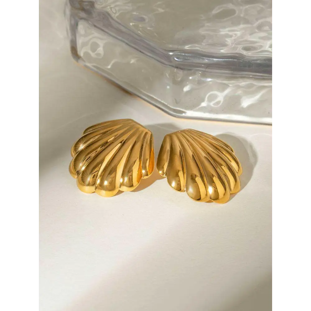 Exquisite 18k gold-plated earrings for luxury fashion enthusiasts $12 1-pair 18k gold-plated, stainless steel care