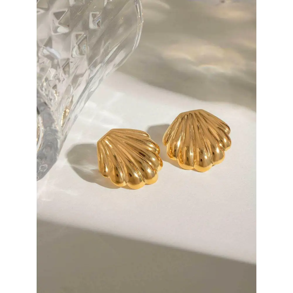 Exquisite 18k gold-plated earrings for luxury fashion enthusiasts $12 1-pair 18k gold-plated, stainless steel care