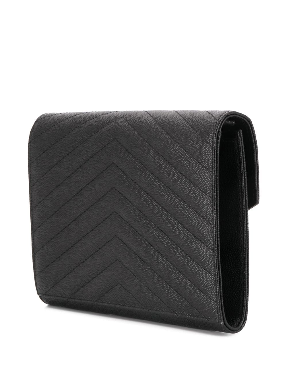Saint Laurent Women Cassandre Matelassé Flap Pouch In Grain De Poudre Leather - Maven Couture IncHandbags / Shoulder Bags