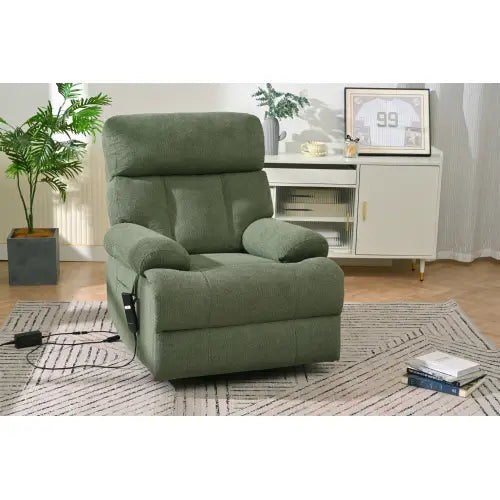 Experience luxury with the oversized power lift recliner chair