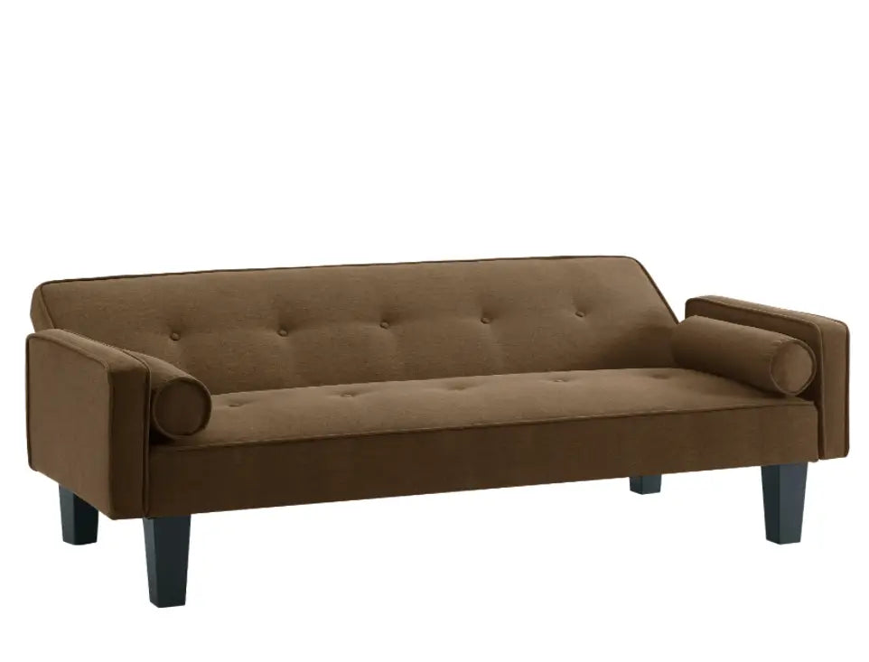 Luxury button tufted sofa elevates living room aesthetics with style