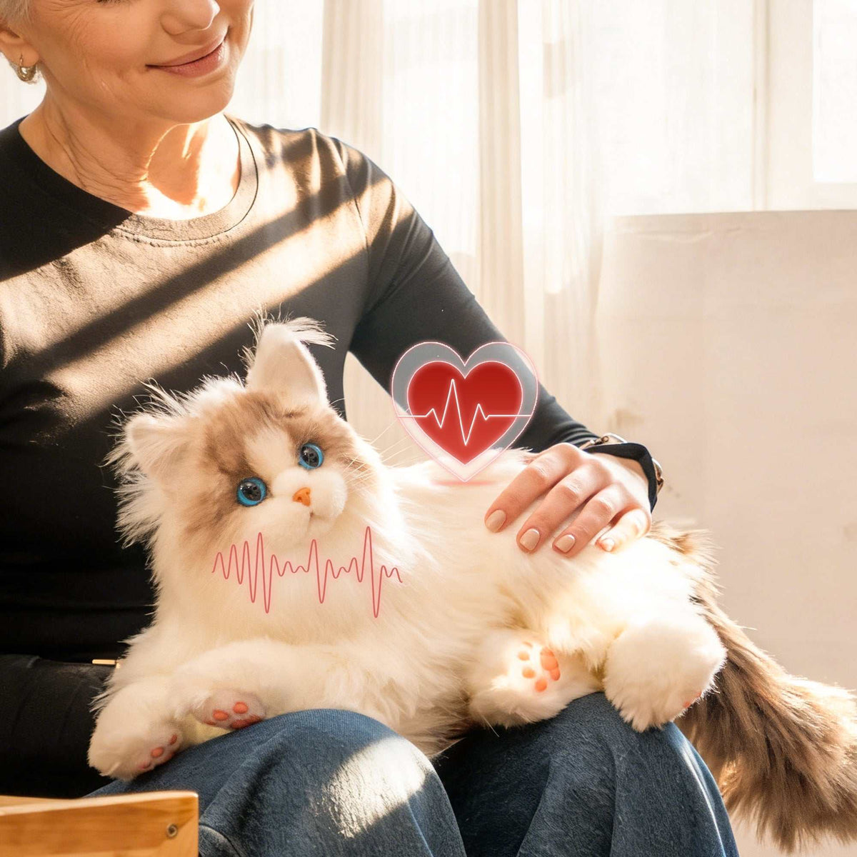 Percy Robot Cat – Voice,Purring & Heartbeat for Comfort - Maven Couture IncPERCY