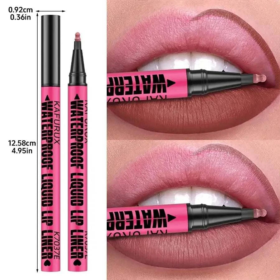 1PC Liquid Matte12-Color Lipliner Pencil Waterproof Plumping Stain Lipstick Natural Lip Liner Outline Lips Contour Makeup