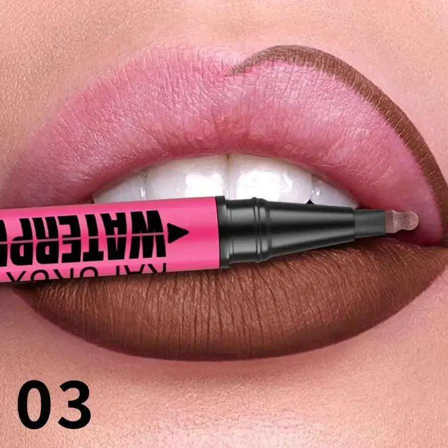1PC Liquid Matte12-Color Lipliner Pencil Waterproof Plumping Stain Lipstick Natural Lip Liner Outline Lips Contour Makeup