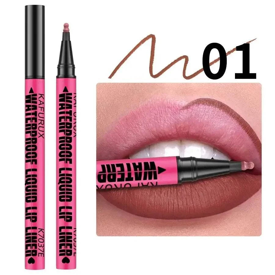 1PC Liquid Matte12-Color Lipliner Pencil Waterproof Plumping Stain Lipstick Natural Lip Liner Outline Lips Contour Makeup