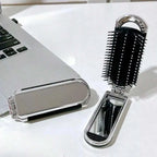 1pc Portable Compact Comb With Airbag And Handheld Makeup Mirror, Air Cushion Comb Ideal For Daily Use And Travel Hair Brush
