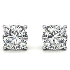 2.00 CTW Lab Created Moissanite Round Stud Earrings in Sterling Silver - 6mm Stones - Maven Couture IncEarrings