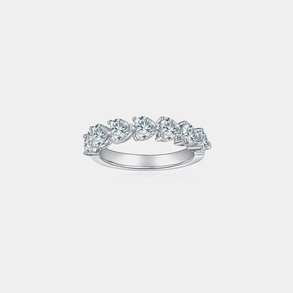 Elegant 1 carat moissanite heart ring in luxury fashion for women $301 1-piece note that this exquisite creation