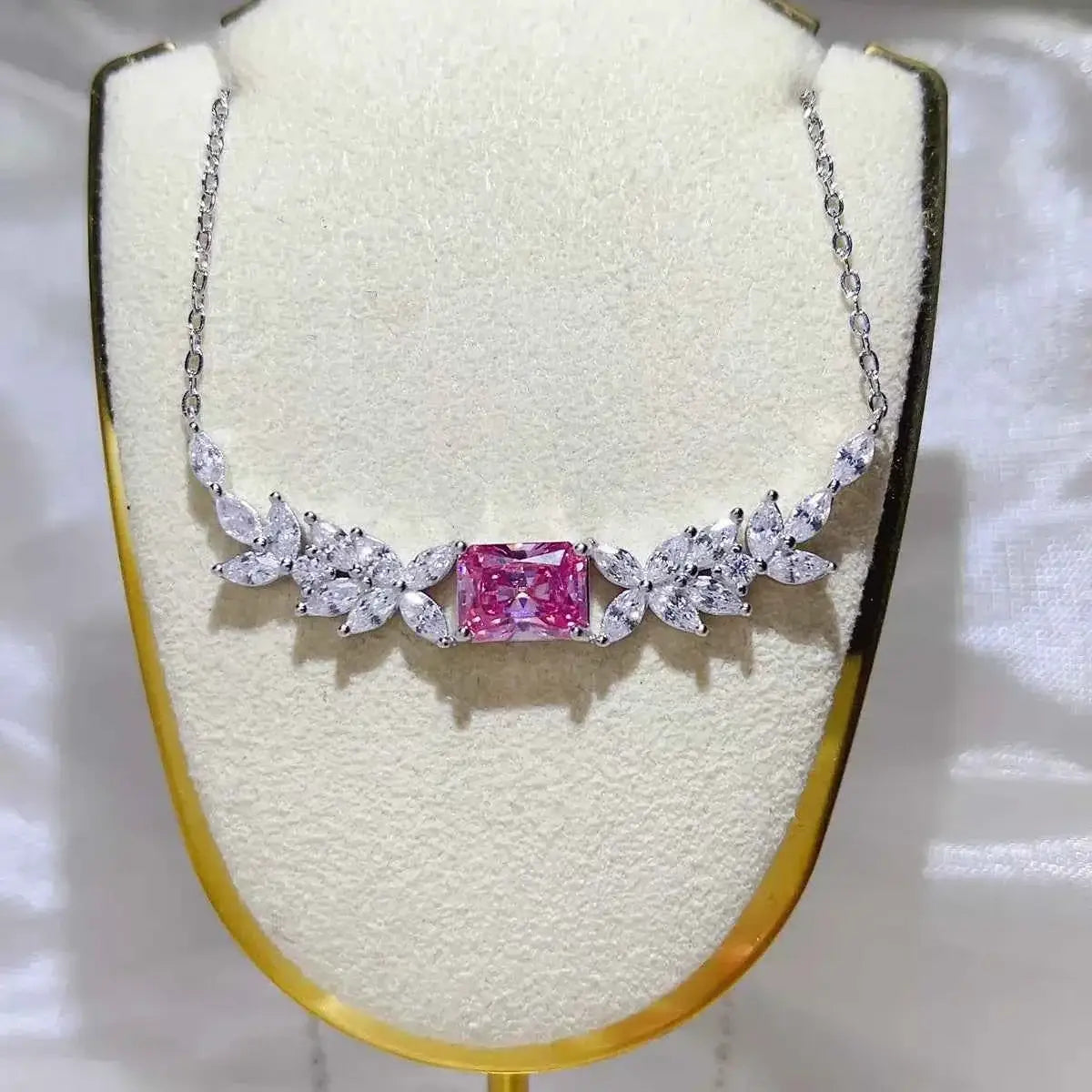 2 Carat 925 Sterling Silver Moissanite Necklace
