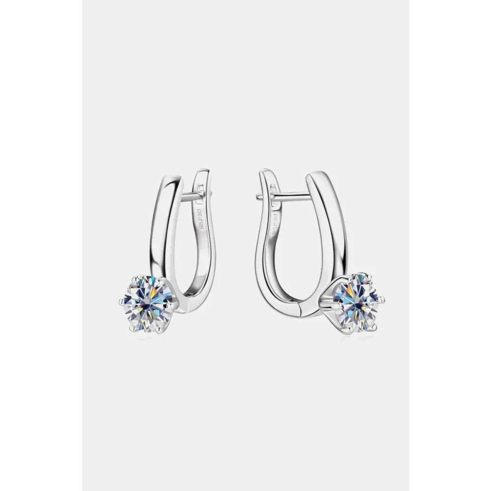 Exquisite 2 carat moissanite earrings for luxury fashion for woman $126 1-pair when you indulge in shimmering