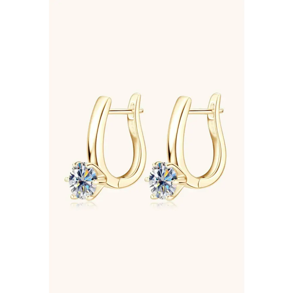 Exquisite 2 carat moissanite earrings for luxury fashion for woman $126 1-pair when you indulge in shimmering