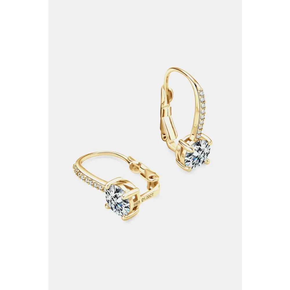 Elevate your style with exclusive moissanite sterling silver earrings $99 indulge in the elegance of our moissanite