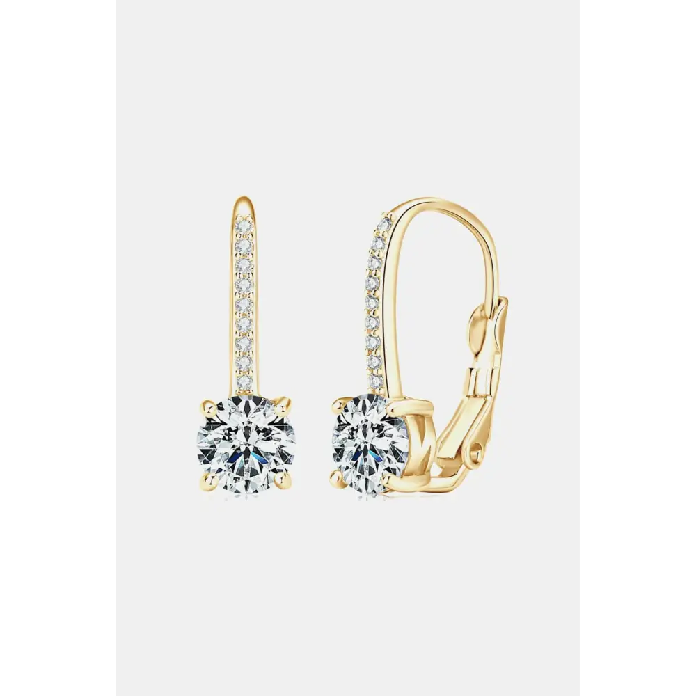 Elevate your style with exclusive moissanite sterling silver earrings $99 indulge in the elegance of our moissanite