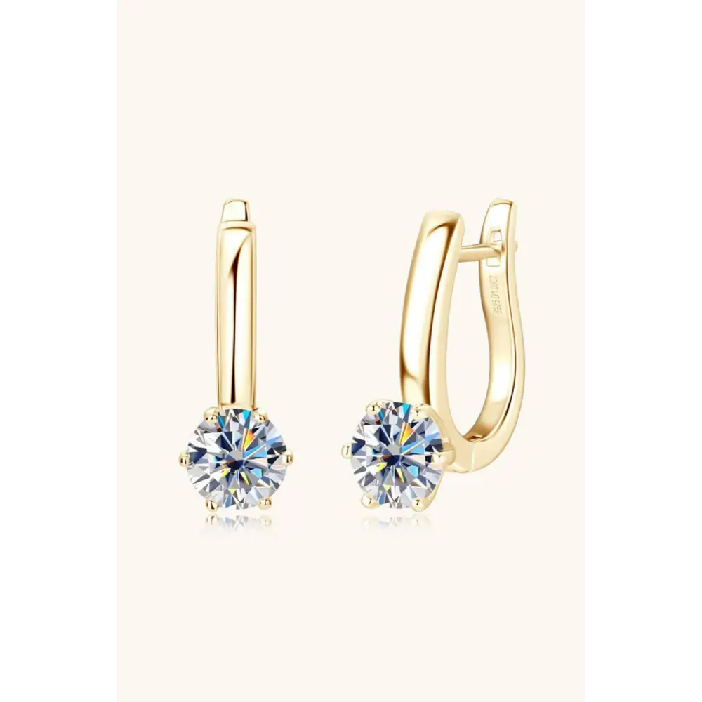 Exquisite 2 carat moissanite earrings for luxury fashion for woman $126 1-pair when you indulge in shimmering