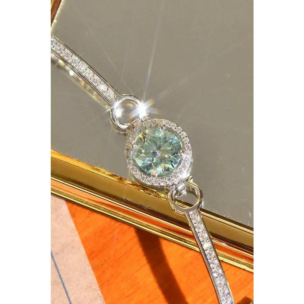 Discover elegance with the 2 carat moissanite bracelet for luxury fashion $99 this exquisite bracelet showcases a sleek