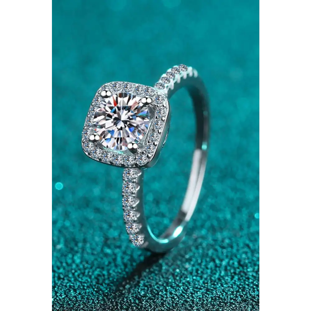 Exquisite 2 carat moissanite halo ring for luxury fashion for women $120 modern embracing a captivating minimalist