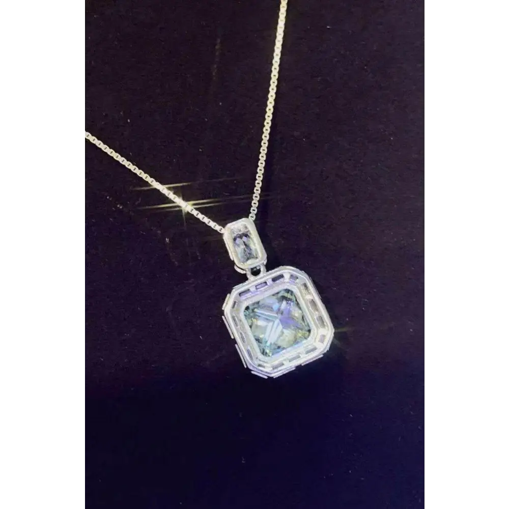 Radiate elegance with our 2 carat moissanite pendant necklace $240 moissanite jewelry over 0.3 carats comes