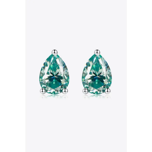 Elegant moissanite teardrop earrings for luxury fashion enthusiasts $139 minimalist teardrop 925 sterling silver,