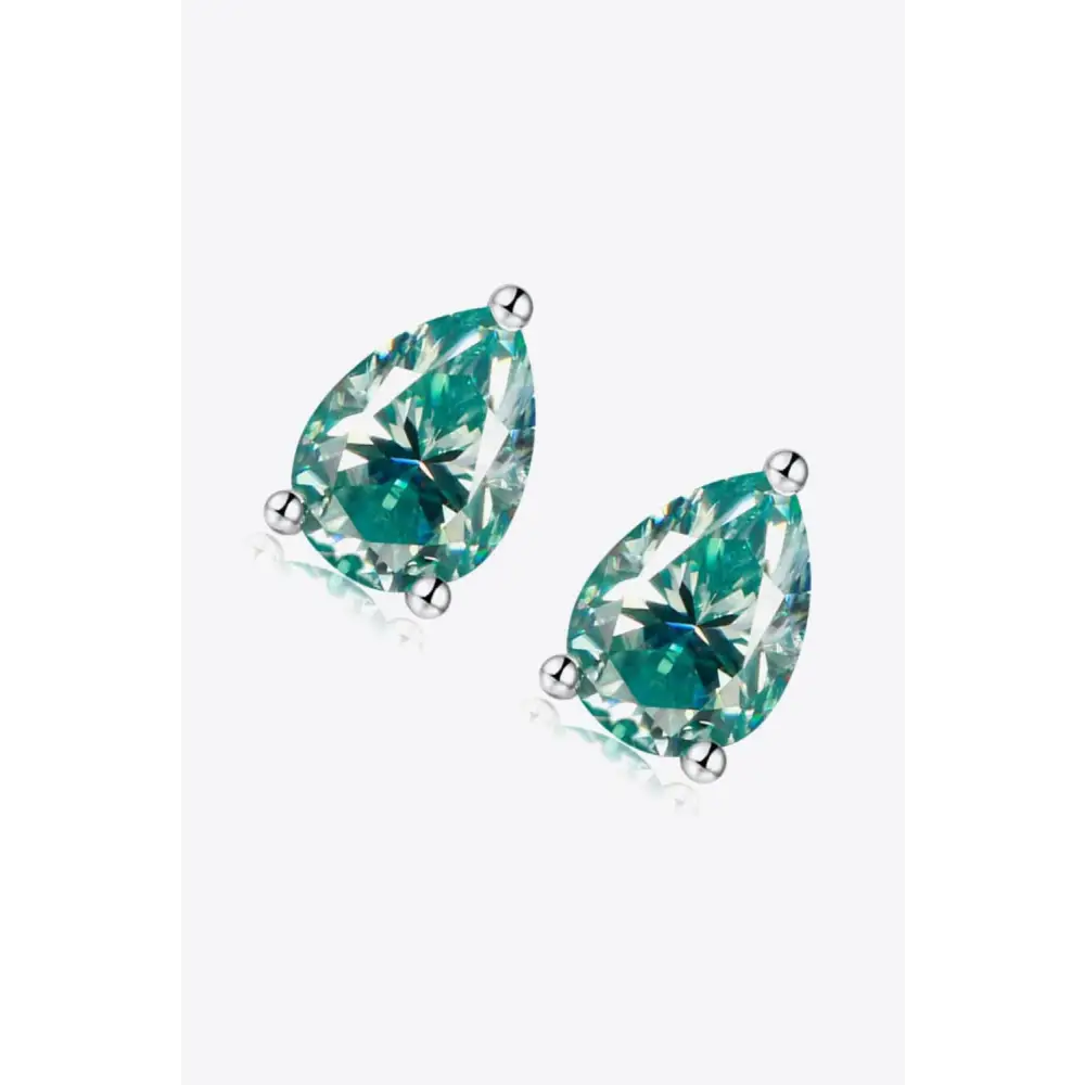 Elegant moissanite teardrop earrings for luxury fashion enthusiasts $139 minimalist teardrop 925 sterling silver,