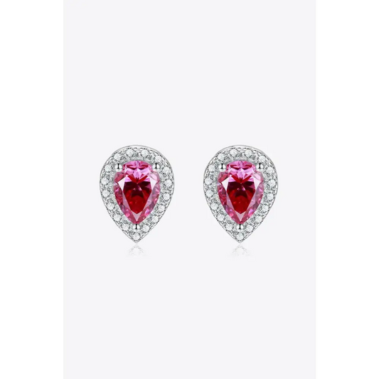 Exquisite 2 carat moissanite teardrop earrings for luxury fashion women $99 modern exquisite teardrop opulent 925