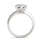 2 CTW lab-grown diamond round solitaire engagement ring in 14K white gold with six-prong setting showcasing clarity and brilliance