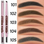 2 in1 Eyebrow pencil professional Cosmetics makeup for women 5 Colors Waterproof Eyebrow Tattoo brush Long Lasting eyebrow pen