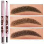2 in1 Eyebrow pencil professional Cosmetics makeup for women 5 Colors Waterproof Eyebrow Tattoo brush Long Lasting eyebrow pen