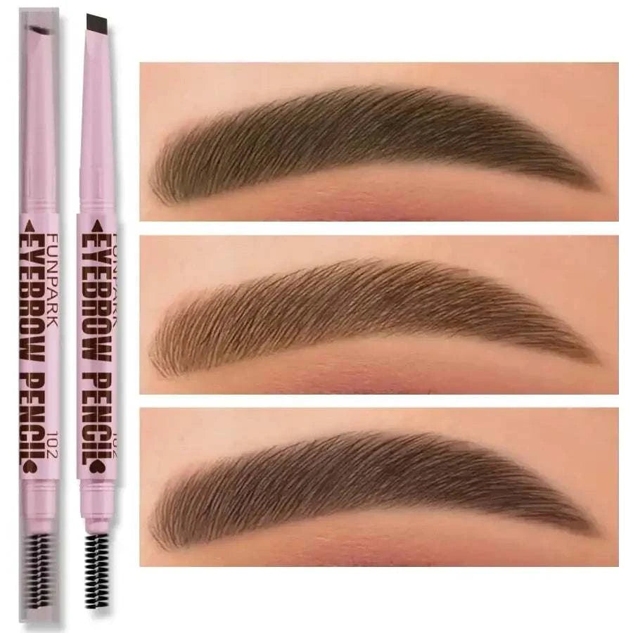 2 in1 Eyebrow pencil professional Cosmetics makeup for women 5 Colors Waterproof Eyebrow Tattoo brush Long Lasting eyebrow pen