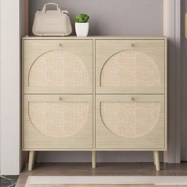 Elevate your space with the luxury fashion for women rattan shoe cabinet $179.99 indulge in a luxurious organization