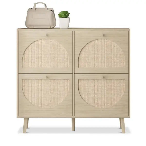 Elevate your space with the luxury fashion for women rattan shoe cabinet $179.99 indulge in a luxurious organization