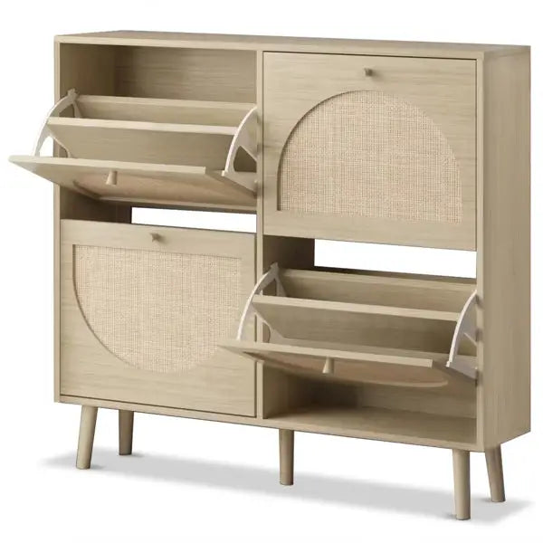 Elevate your space with the luxury fashion for women rattan shoe cabinet $179.99 indulge in a luxurious organization