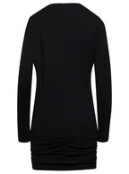 Versace Women Black Fitted Minidress With Cut-Out Detail In Viscose Woman - Maven Couture IncDresses / Cocktail Dresses