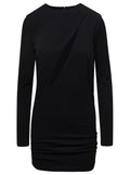 Versace Women Black Fitted Minidress With Cut-Out Detail In Viscose Woman - Maven Couture IncDresses / Cocktail Dresses
