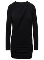 Versace Women Black Fitted Minidress With Cut-Out Detail In Viscose Woman - Maven Couture IncDresses / Cocktail Dresses