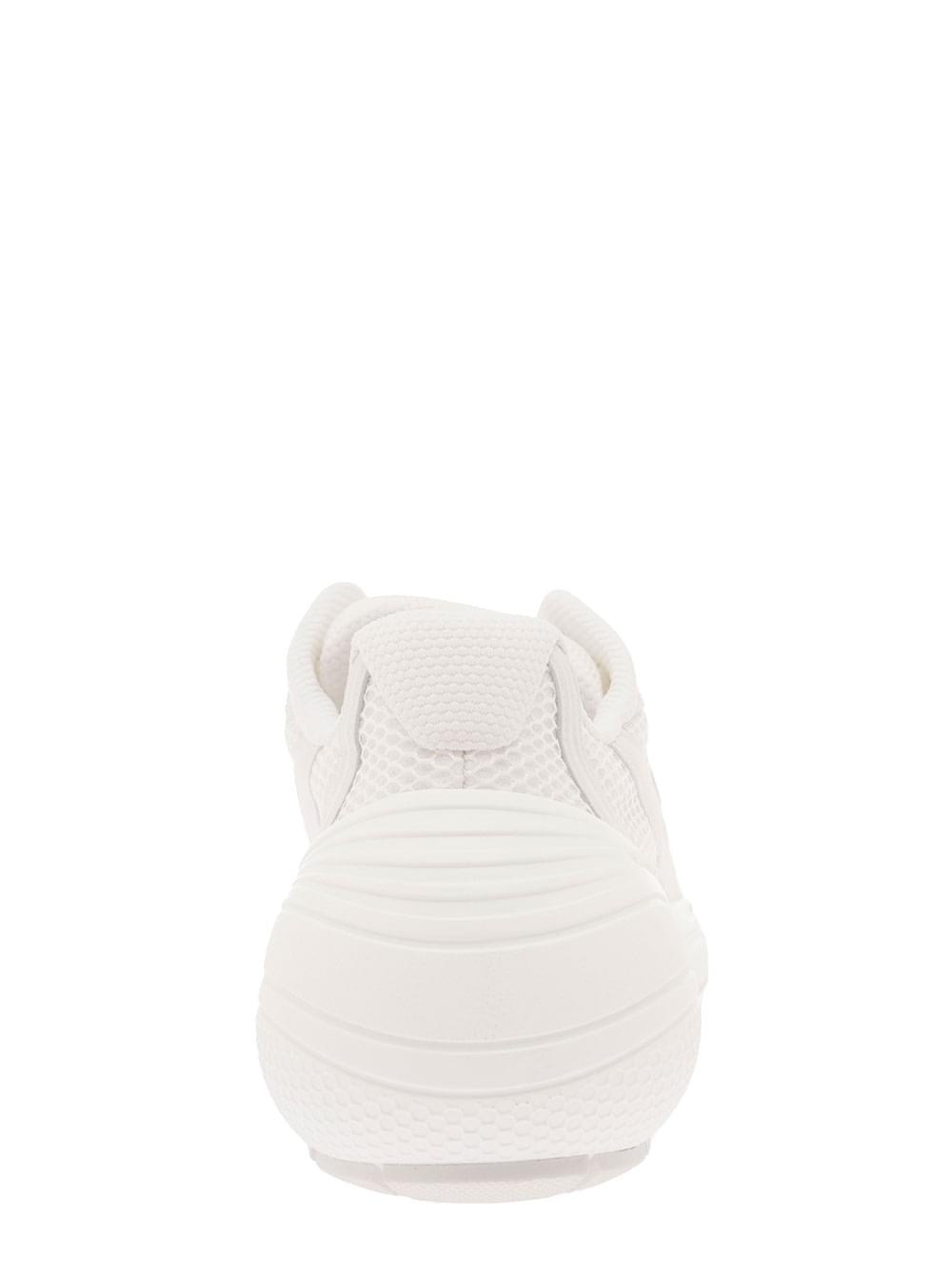 Givenchy Men 'Tk-Mx' White Low Top Sneakers With Side Logo Print In Mesh And Faux Leather Man - Maven Couture IncShoes / Athletic