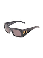 Balenciaga Women Black Sunglasses With Maxi Frame And Gold-Tone Hardware In Acetate Woman - Maven Couture IncAccessories / Sunglasses