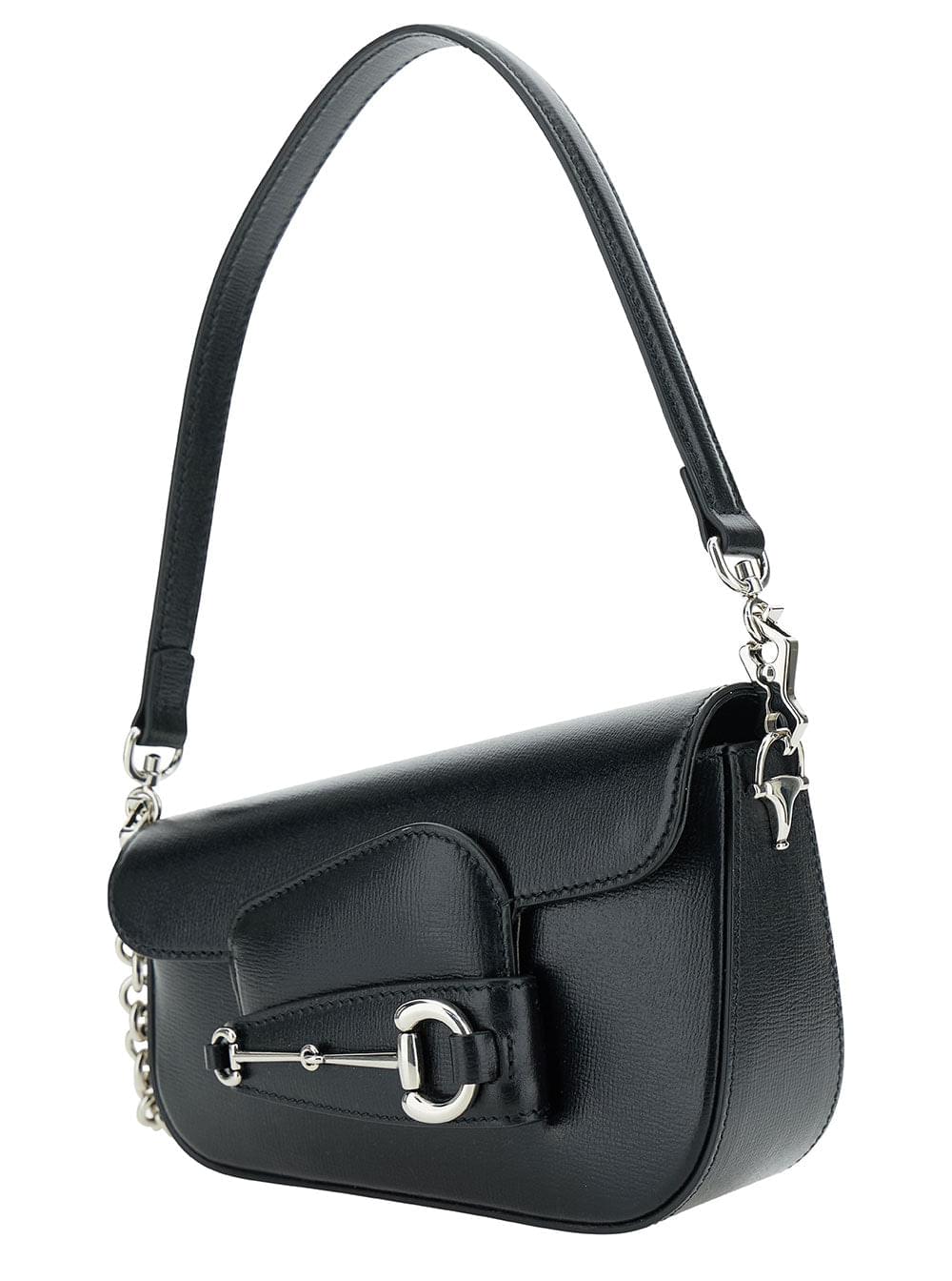 Gucci Women 'Gucci Horsebit 1955 Mini' Black Shoulder Bag With Horsebit Detail In Leather Woman - Maven Couture IncHandbags / Cross Body Bags