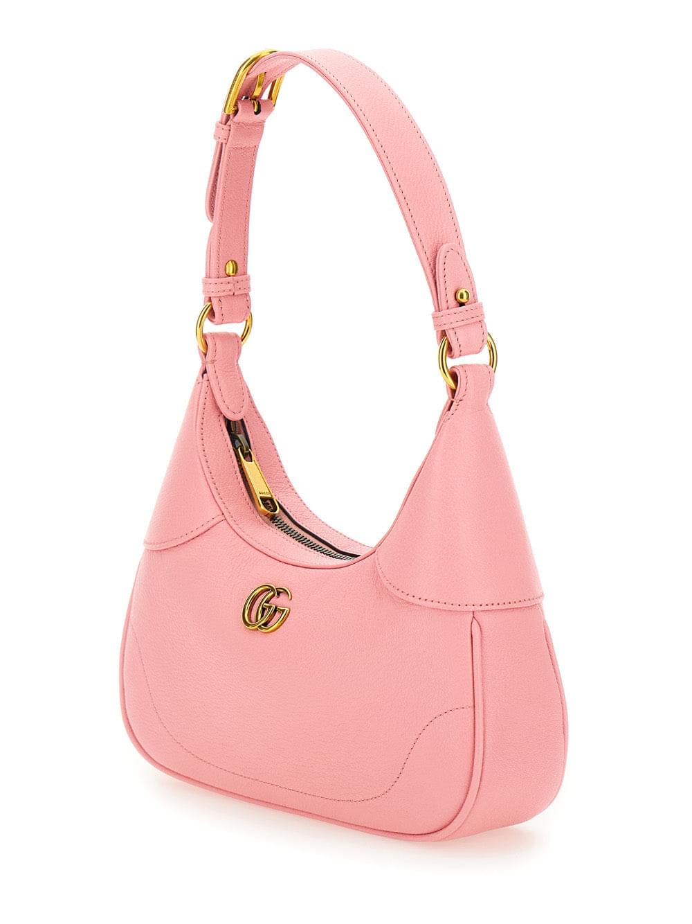Gucci Women 'Aphrodite Small' Pink Shoulder Bag In Leather Woman - Maven Couture IncHandbags / Cross Body Bags