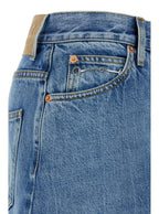 Gucci Women Light Blue Denim Midi Skirt With Horsebit In Cotton Woman - Maven Couture IncBottoms / Skirts